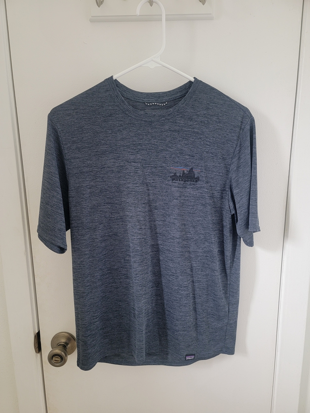 Patagonia Men’s Heathered Blue Short-Sleeve Tee
